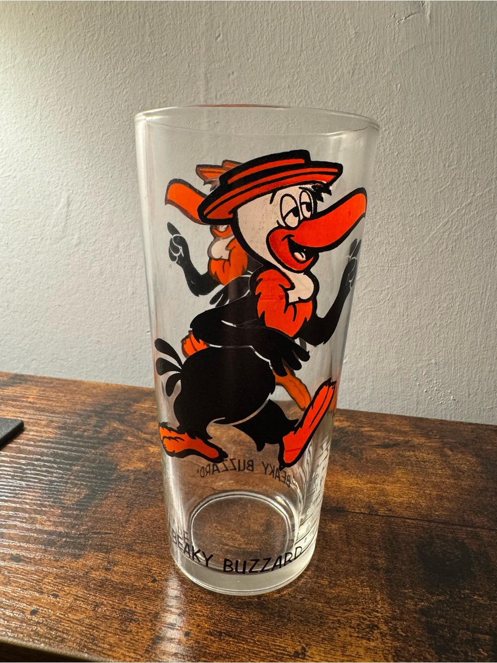 Vintage 1975 Looney Tunes “Beaky Buzzard” Pepsi Collector Series Glass
